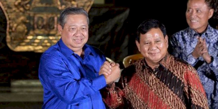 Prabowo Subianto saat bertemu Susilo Bambang Yudhoyono beberapa tahun silam/Net