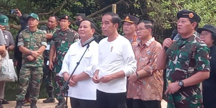 Momen kebersamaan Presiden Joko Widodo dan Prabowo Subianto di Partai Indah Kapuk/Net