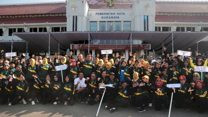 Teks foto: Pemkot Surabaya berangkatkan Atlet di FORDA 1 Jatim/ist