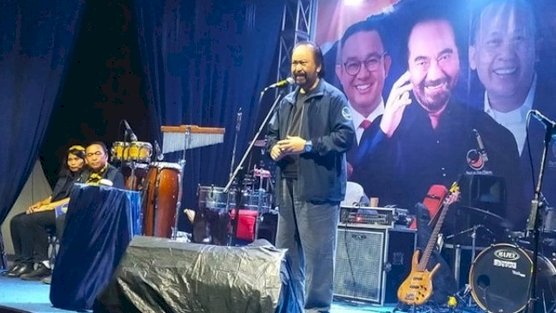 Ketum Umum Nasdem, Surya Paloh saat membuka Kemah Restorasi dan Sekolah Calon Legislatif di Kebon Penes Cikole Lembang/RMOLJabar