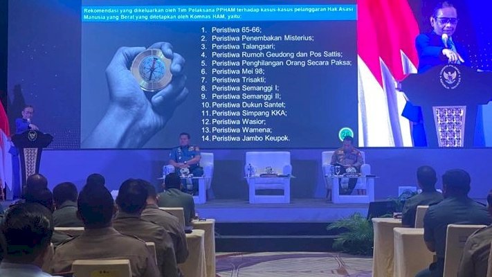 Menteri Koordinator Bidang Politik, Hukum, dan Keamanan (Menko Polhukam) Mahfud MD saat rakor di The Westin Jakarta, Karet Kuningan, Jakarta Selatan/RMOL