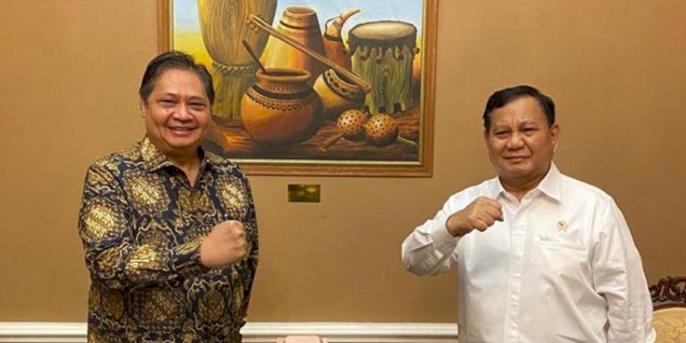 Airlangga Hartarto dan Prabowo Subianto/Net