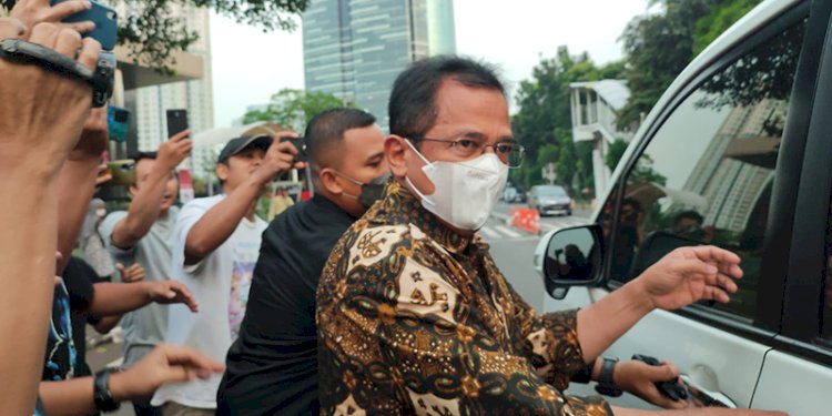 Sekjen DPR RI Indra Iskandar menghindari wartawan usai diperiksa KPK/RMOL