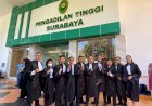 10 Alumni FH UWP Disumpah Sebagai Advokat di Pengadilan Tinggi Surabaya