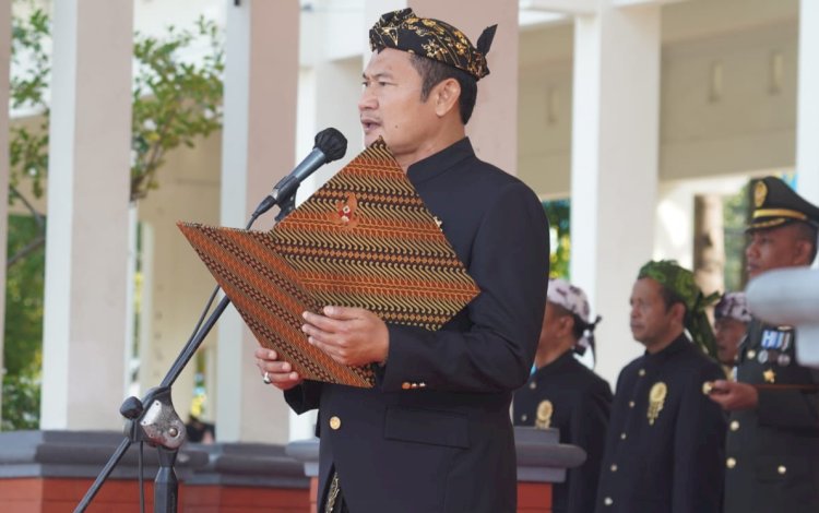 Peringatan Hari Lahir Pancasila di Alun-Alun Kabupaten Lamongan/RMOLJatim