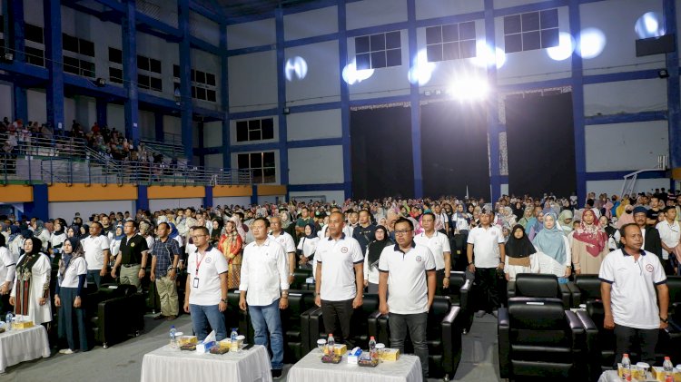 Bupati Lamongan Yuhronur Efendi pada penutupan LMW 2023 hospital & education expo, di Gedung Lamongan Sport Center/Ist