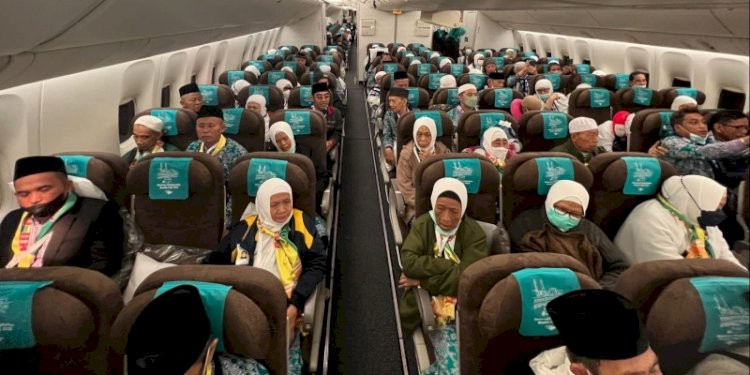 Jemaah haji gunakan maskapai Garuda Indonesia/Ist