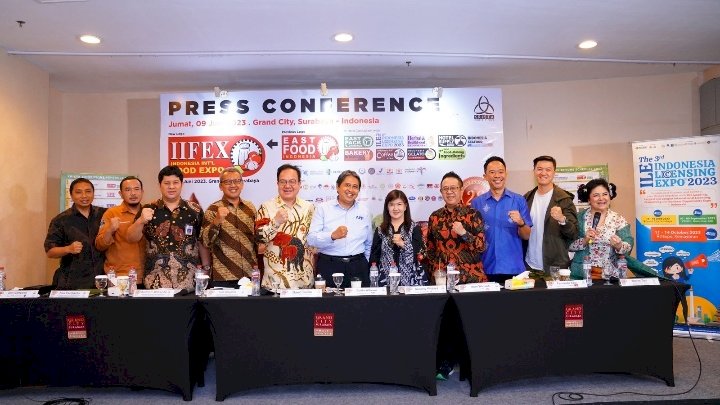 Konferensi pers Food Exhibition 