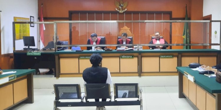 Terdakwa kasus penipuan korban KSP Indosurya, Natalia Rusli membacakan pledoi di PN Jakarta Barat/Ist