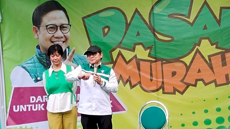 Dita indah Sari bersama Muhaimin Iskandar 