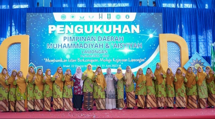 Pengukuhan Pimpinan Daerah Muhamadiyah & Aisyiah Lamongan masa khidmat 2022-2027/RMOLJatim