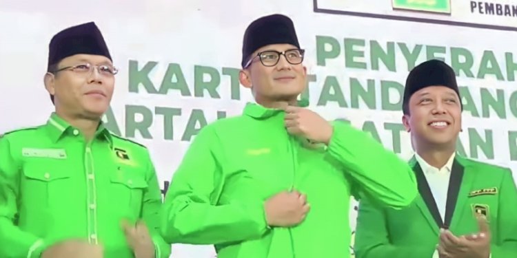 Sandiaga Salahuddin Uno saat resmi bergabung ke PPP/RMOL