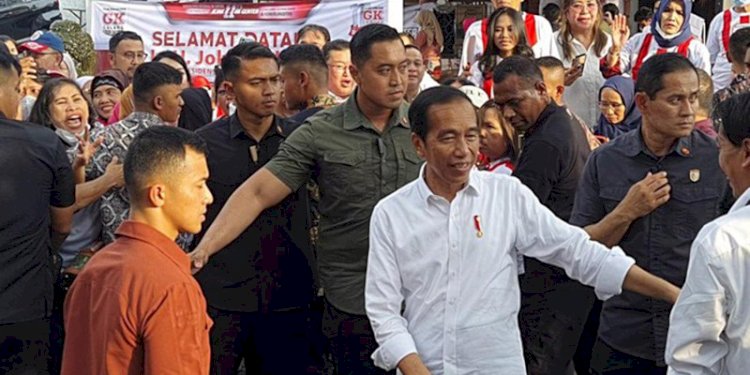 Presiden Joko Widodo saat menghadiri acara Relawan GK-Center di Balai Sarwono, Jakarta Selatan/Net