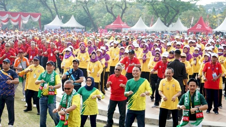 Teka foto: Wali Kota Eri menghadiri Pemecahan Rekor MURI SWN Pensiunan Telkom/ist