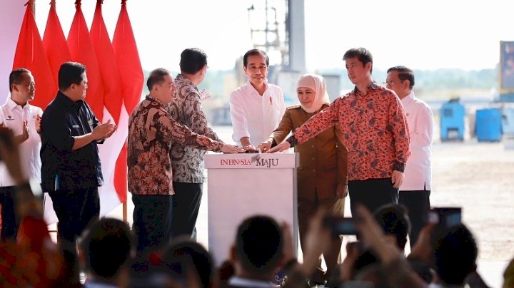 Presiden Jokowi dan Gubernur Khofifah 