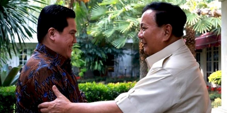 Erick Thohir dan Prabowo Subianto/Net