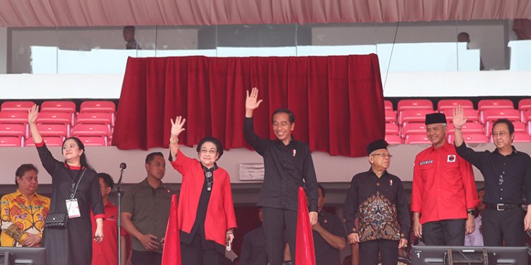 Presiden Joko Widodo (Jokowi) di acara perayaan puncak Bulan Bung Karno (BBK) 2023 di Stadion Utama Gelora Bung Karno Jakarta/RMOL