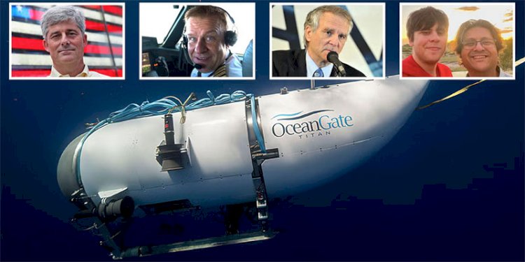 Kapal Selam Wisata Titanic Oceangate yang meledak dan tewaskan 5 awak/Net