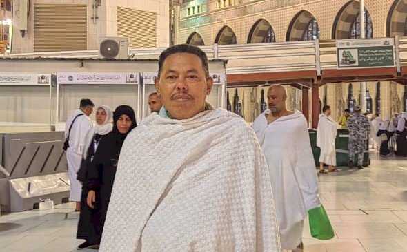 Prof Hefni Zein saat melaksanakan rangkaian ibadah haji di Mina/Ist