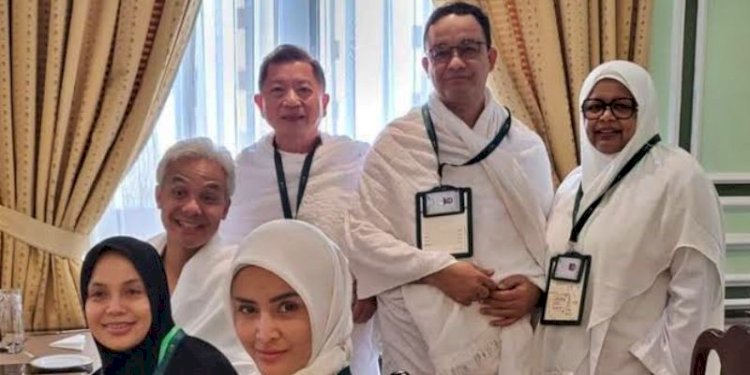 Pertemuan Anies Baswedan bersama Ganjar Pranowo dan Suharso Monoarfa serta keluarga/Net