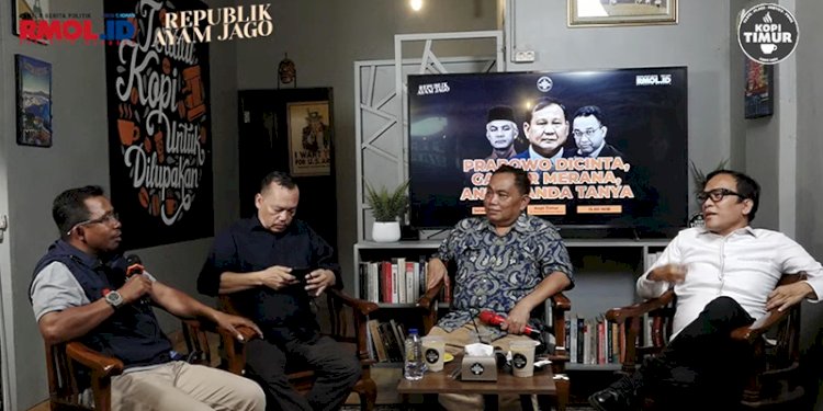 Koordinator Presidium Aliansi Nasional Indonesia Sejahtera (ANIES) La Ode Basir saat menjadi pembicara program Republik Ayam Jago with Arief Poyuono yang diselenggarakan oleh Kantor Berita Politik RMOL di Kopi Timur, Jakarta Timur, Selasa (4/7)/RMOL