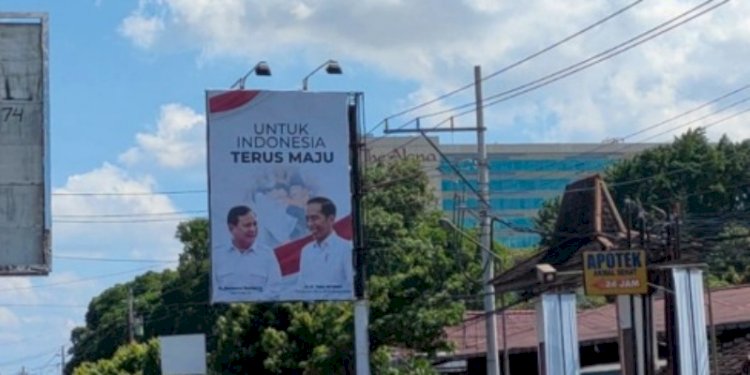 Baliho bergambar Joko Widodo dan Prabowo Subianto di Jawa Tengah/Net