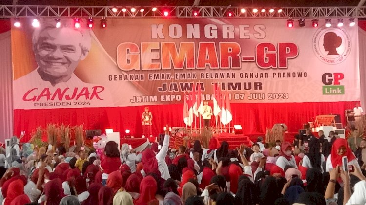 Ganjar Pranowo hadiri Kongres GEMAR/ RMOLjatim 