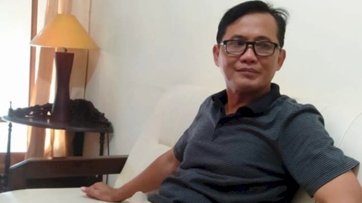 Keterangan foto : Sandi Kurnaryanto, direktur teknik (distek) Perusahaan Umum Daerah Air Minum (Perumdam) Lawu Tirta, Kabupaten Magetan, sesaat setelah bebas dari penjara karena  korupsi, Rabu (5/7)/RMOLJatim