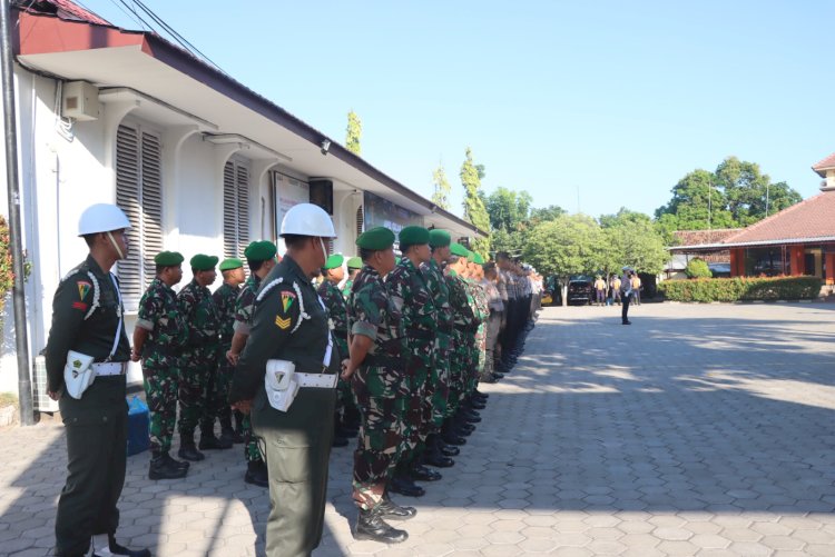 Tim Gabungan Saat Apel Gelar Operasi Patuh Semeru 2023 di Mapolres Probolinggo Kota/Ist