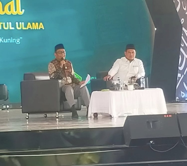 Mahfud MD saat menghadiri Halaqah Ulama Nasional di Pesantren Sunan Drajat Paciran Lamongan/RMOLJatim