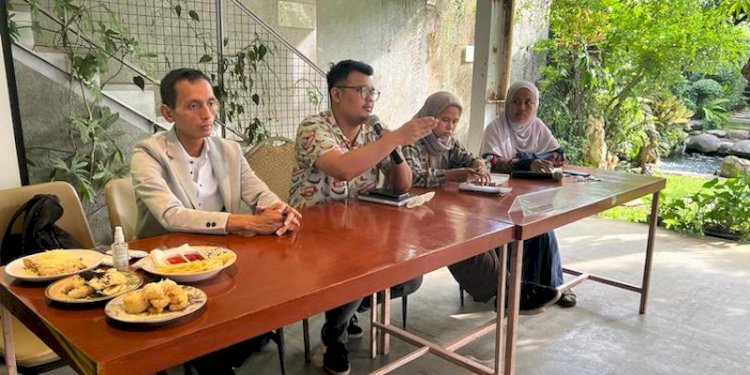 Peneliti BRIN Muhammad Haripin dalam diskusi yang digelar Lembaga Bantuan Hukum Semarang bersama Imparsial di Semarang, Jawa Tengah, Kamis (13/7)/Ist