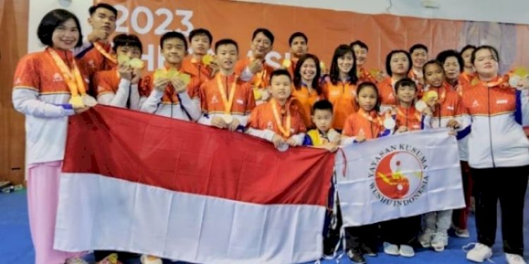 Kontigen Indonesia pada Kejuaraan The 2nd Asia Shaolin Games di Singapura/Ist