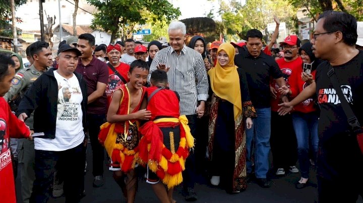 Ganjar Pranowo saat di Ngawi 