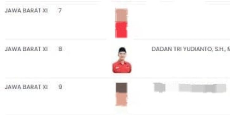 Dadan Tri Yudianto dalam daftar bacaleg PDIP/Net