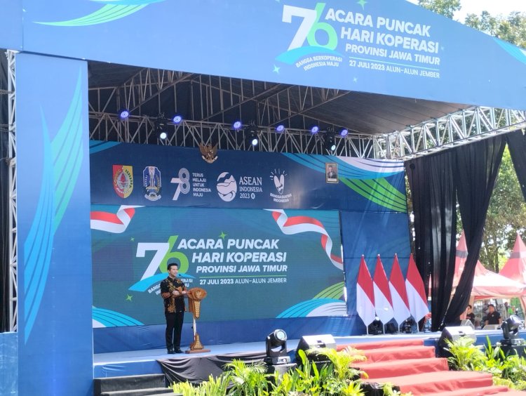 Emil Dardak saat memberi sambutan/RMOLJatim