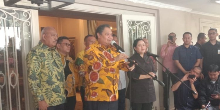 Pertemuan Ketua DPP PDI Perjuangan Puan Maharani dan Ketua Umum Partai Golkar Airlangga Hartarto/RMOL