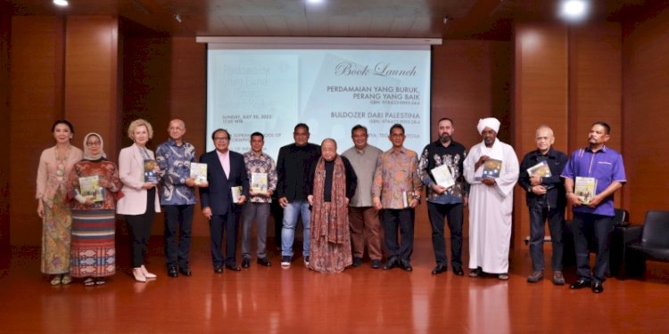 Acara peluncuran buku karya Teguh Santosa di Jaya Suprana School of Performing Arts, Mall of Indonesia (MoI), Kelapa Gading, Jakarta Utara, pada Minggu 30 Juli 2023/RMOL