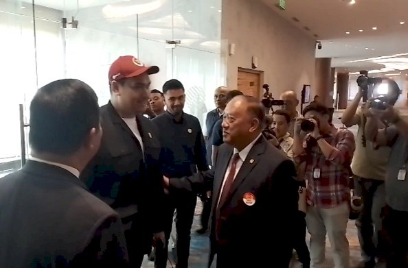 Menpora RI Dito Ariotedjo saat menghadiri pelantikan Pengurus KONI Pusat di Hotel Pullman Jakarta/RMOLJatim