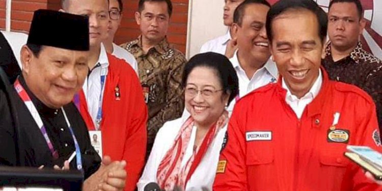 Prabowo Subianto, Megawati Soekarnoputri dan Joko Widodo/Net