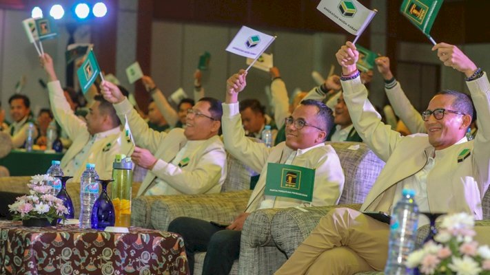 Para elite PPP saat menghadiri Rakernas I Pimpinan Nasional Angkatan Muda Kabah (AMK), di Hotel Grand Sahid, Jakarta Pusat/Ist