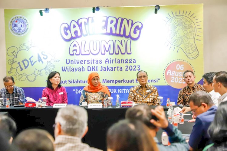 Khofifah Indar Parawansa saat menghadiri Gathering Alumni Unair Wilayah DKI Jakarta/Ist