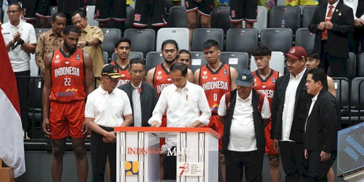 Presiden Joko Widodo meresmikan Indonesia Arena di komplek Gelora Bung Karno (GBK) Jakarta, Senin (7/8)/Ist