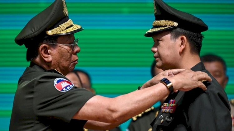 Raja Kamboja mengangkat anak Hun Sen/ist