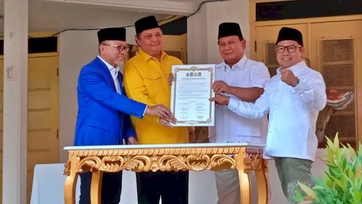 Zulkifli Hasan, Airlangga Hartarto, Prabowo Subianto, dan Muhaimin Iskandar/RMOL