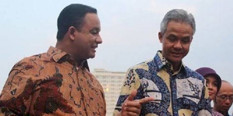  Anies Baswedan dan Ganjar Pranowo/Net