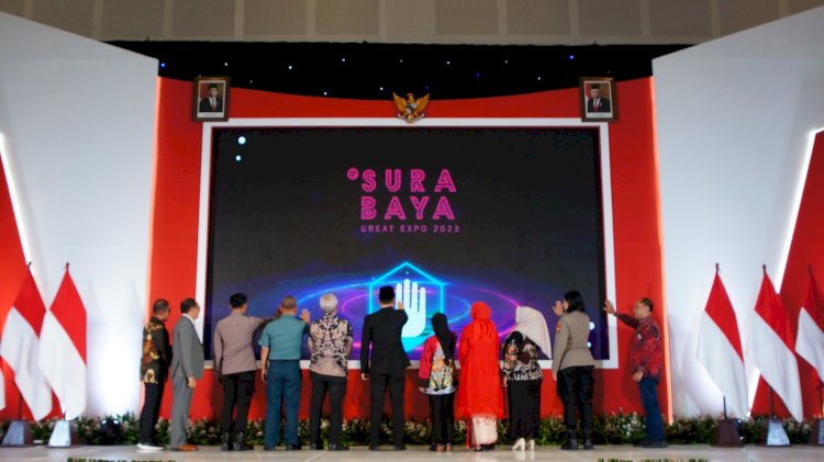 Wali Kota Eri membuka Surabaya Great Expo 2023/RMOLJatim