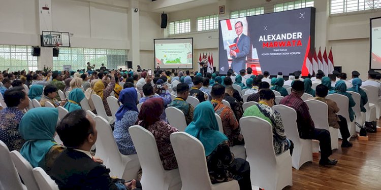 Acara peningkatan kapasitas dan peran serta kepala desa/lurah dan perangkat dalam upaya pemberantasan korupsi di Gedung Juang KPK, Rabu (16/8)/RMOL