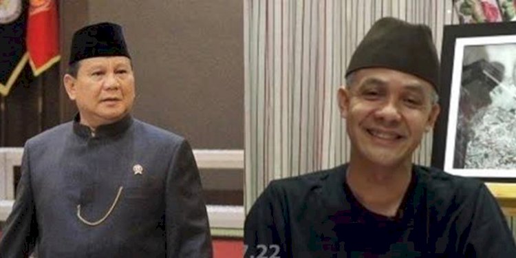 Prabowo Subianto dan Ganjar Pranowo/Ist