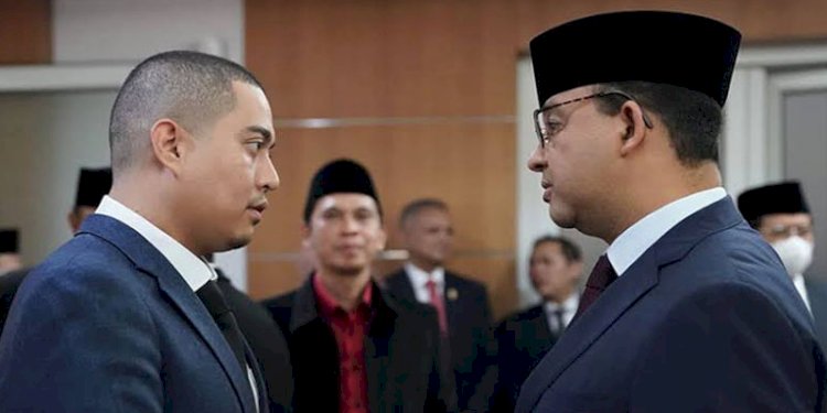 Wibi Andrino dan Anies Baswedan/Ist