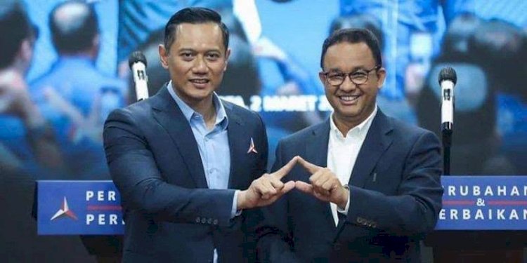 Ketua Umum Partai Demokrat, Agus Harimurti Yudhoyono (AHY) dan bakal calon presiden (bacapres) dari Koalisi Perubahan, Anies Baswedan/Net